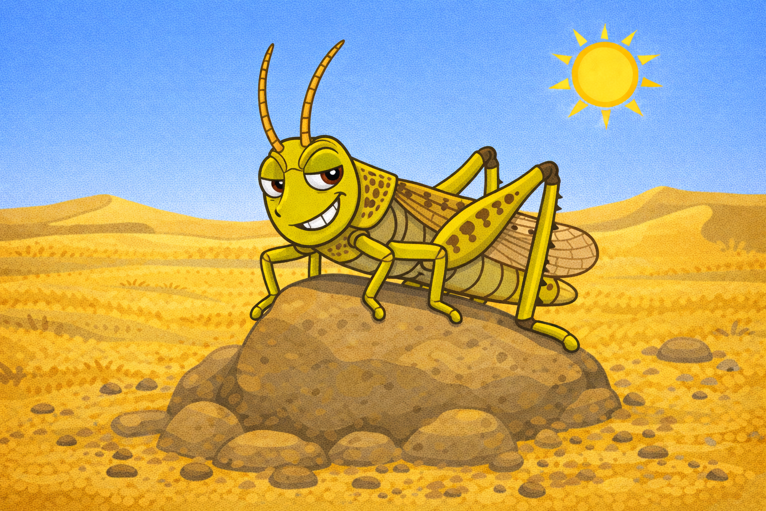 Gafanhoto-do-deserto: o inseto das grandes nuvens!